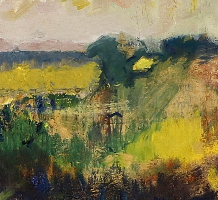 Colorful Vintage Original Oil Painting From Sweden