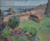 Vintage Mid Century Seascape Oil Painting By C Deelsbo Sweden