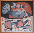 Load image into Gallery viewer, Mid Century Original Still Life Oil Painting by Kristina Runkel Sweden 1959
