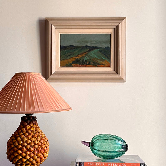 Vintage Mid Century Landscape Painting From Sweden