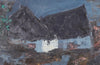 Vintage Mid Century Landscape Painting By Hartman Sweden