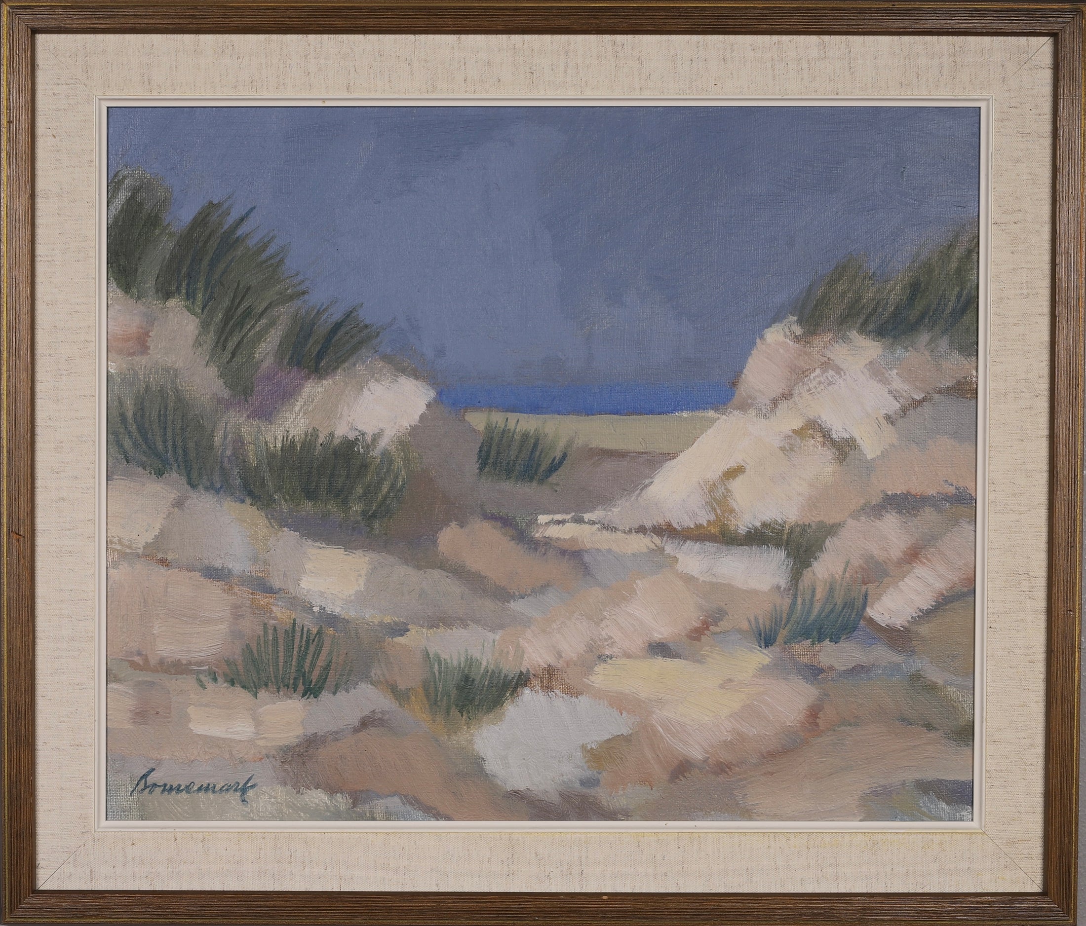 Vintage Art Room Mid Century Oil Painting From Sweden