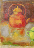 Load image into Gallery viewer, Striking Mid Century Still Life Oil Painting A Eres Sweden
