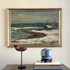 Vintage Mid Century Seascape Oil Painting From Sweden by Gideon Isaksson