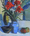 Load image into Gallery viewer, Mid Century Original Still Life Oil Painting by Arthur Nilsson Sweden 1958
