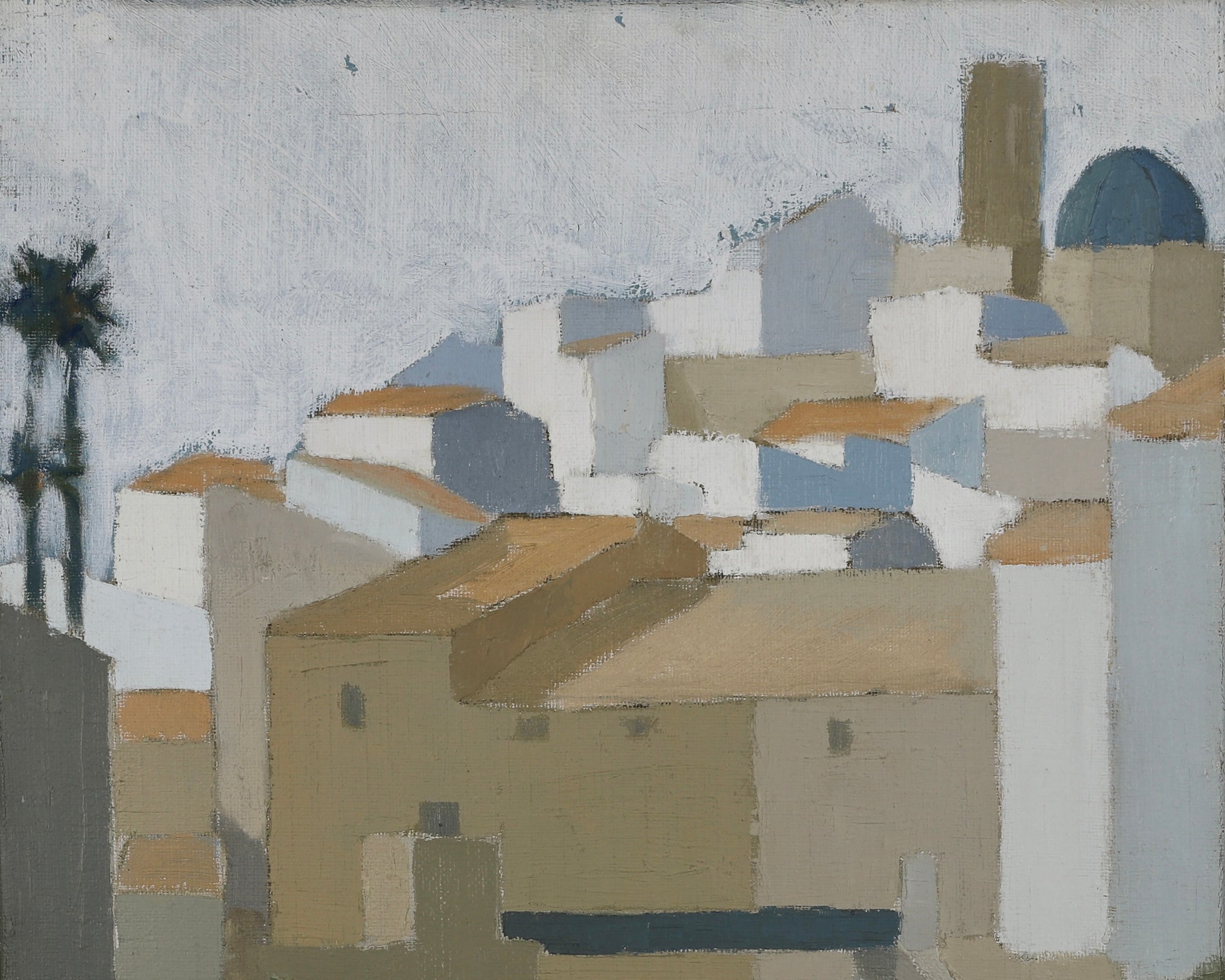 Oil Painting Vintage Mid Century From Sweden By E Petersen