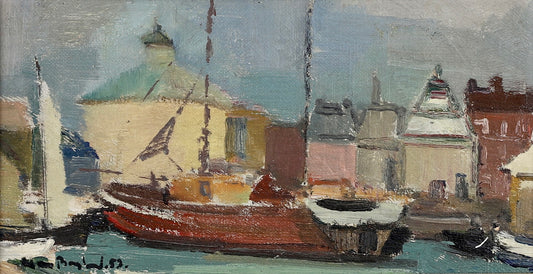 Vintage Art Room Vintage Oil Painting By G Berglund 1952