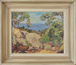 Mid Century Original Coastal Oil Painting From Sweden
