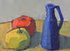 Vintage Art Room Original Still Life Oil Painting Sweden