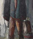Load image into Gallery viewer, Mid Century Original Portrait Oil Painting From Sweden by K Christensen

