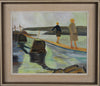 Vintage Mid Century Oil Painting By H Bengtzell Sweden 1963