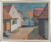 Oil Painting Vintage Mid Century From Sweden By Hellsing 1954