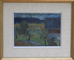 Vintage Landscape Oil Painting by Svän Grandin Sweden