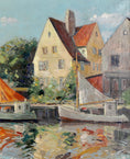 Load image into Gallery viewer, Original Oil Painting Vintage Mid Century By S S Christensen

