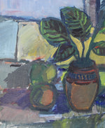Mid Century Original Still Life Oil Painting By A Y Nilsson Sweden