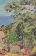 Load image into Gallery viewer, Mid Century Original Coastal Oil Painting From Sweden
