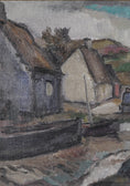 Load image into Gallery viewer, Mid Century Original Landscape Oil Painting By KE Ohlsson Sweden
