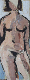 Load image into Gallery viewer, Vintage Mid Century Original Figure Painting By Eric Lundberg
