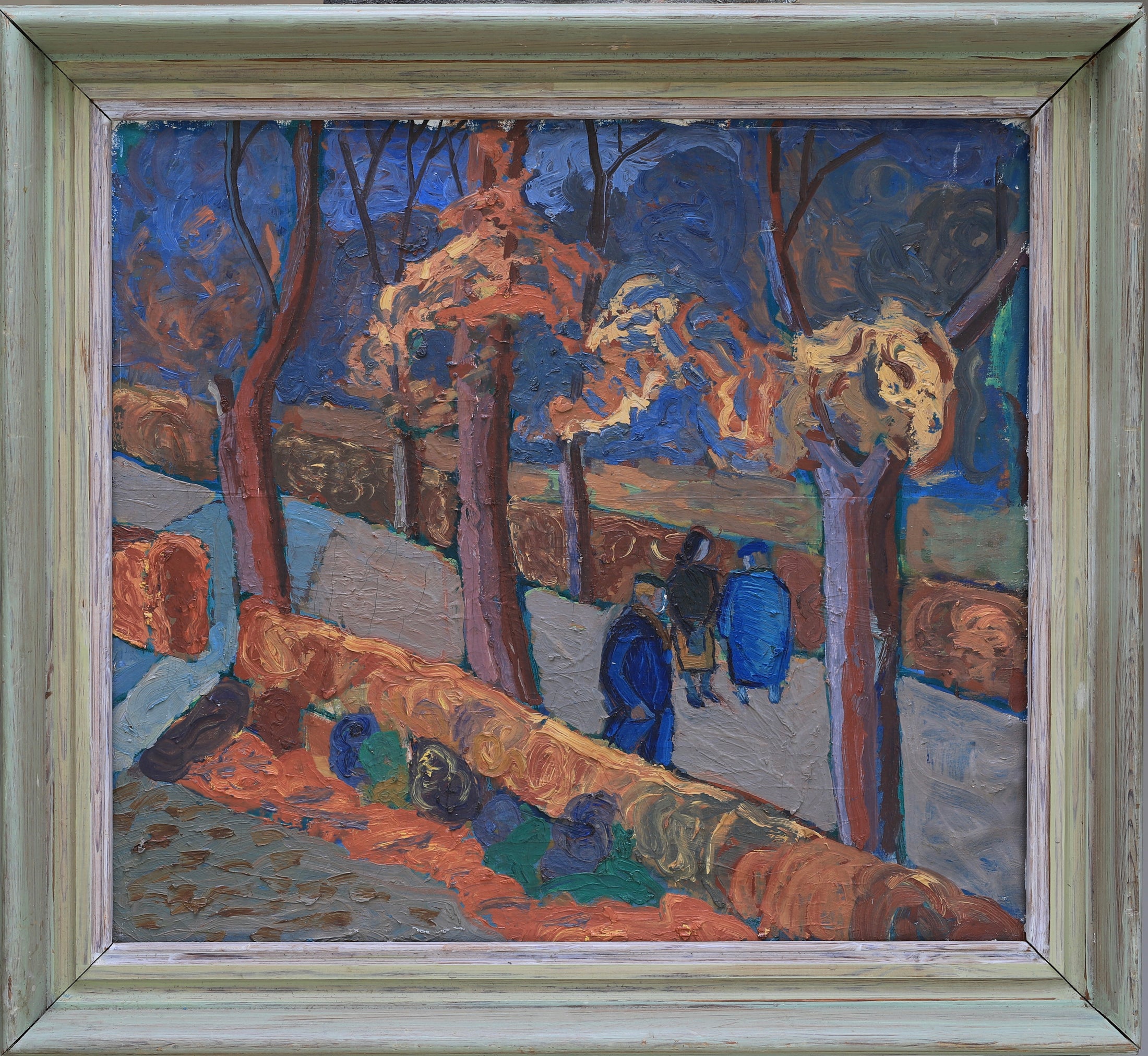 Vintage Mid Century Oil Painting From Sweden By Å Nilsson