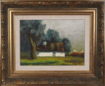 Mid Century Farmhouse Oil Painting From Sweden