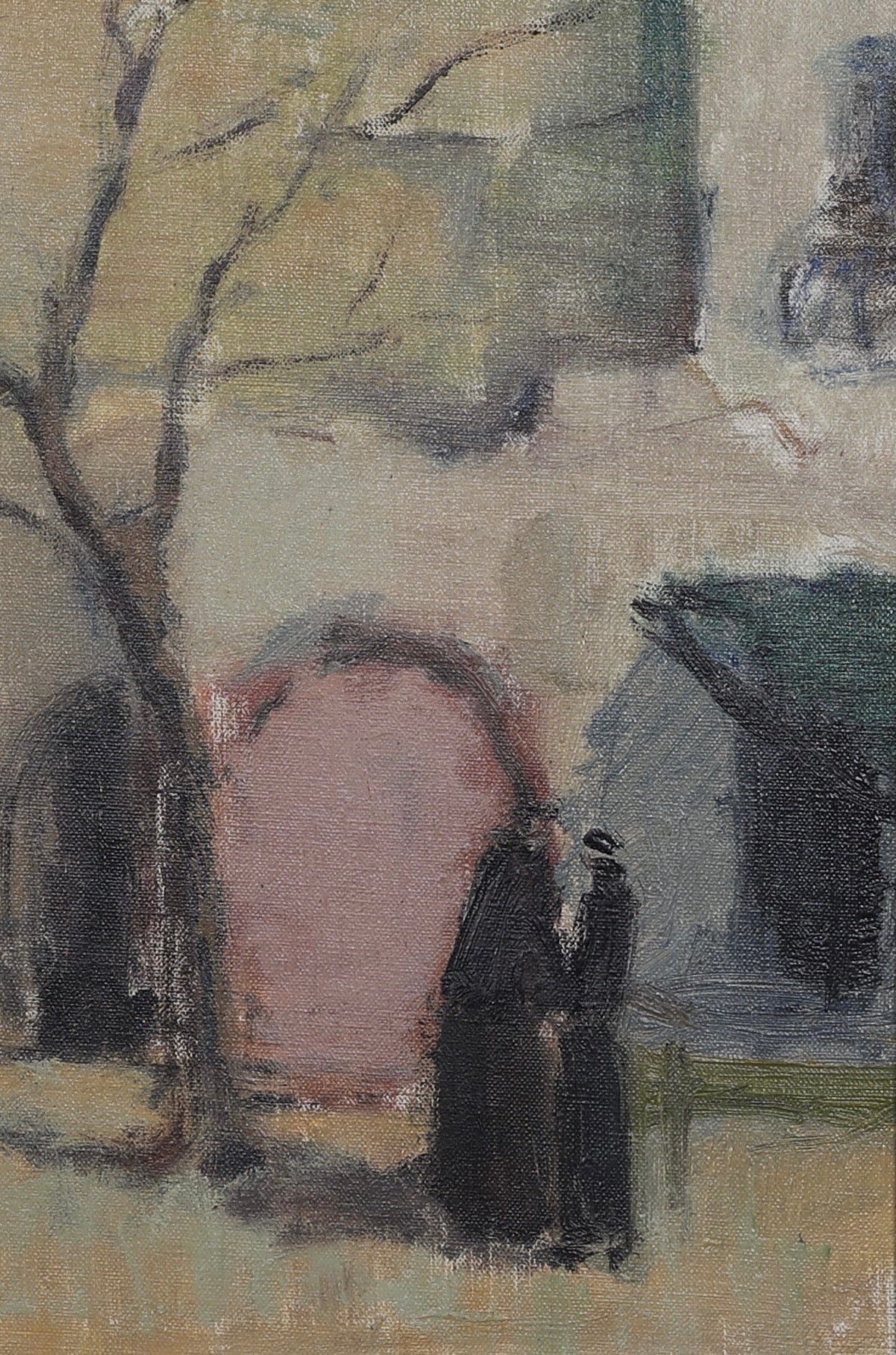 Mid Century Vintage Oil Painting From Sweden By H Cardell 1960
