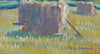 Vintage Landscape Oil Painting Haystack By Torgny Rydahl Sweden