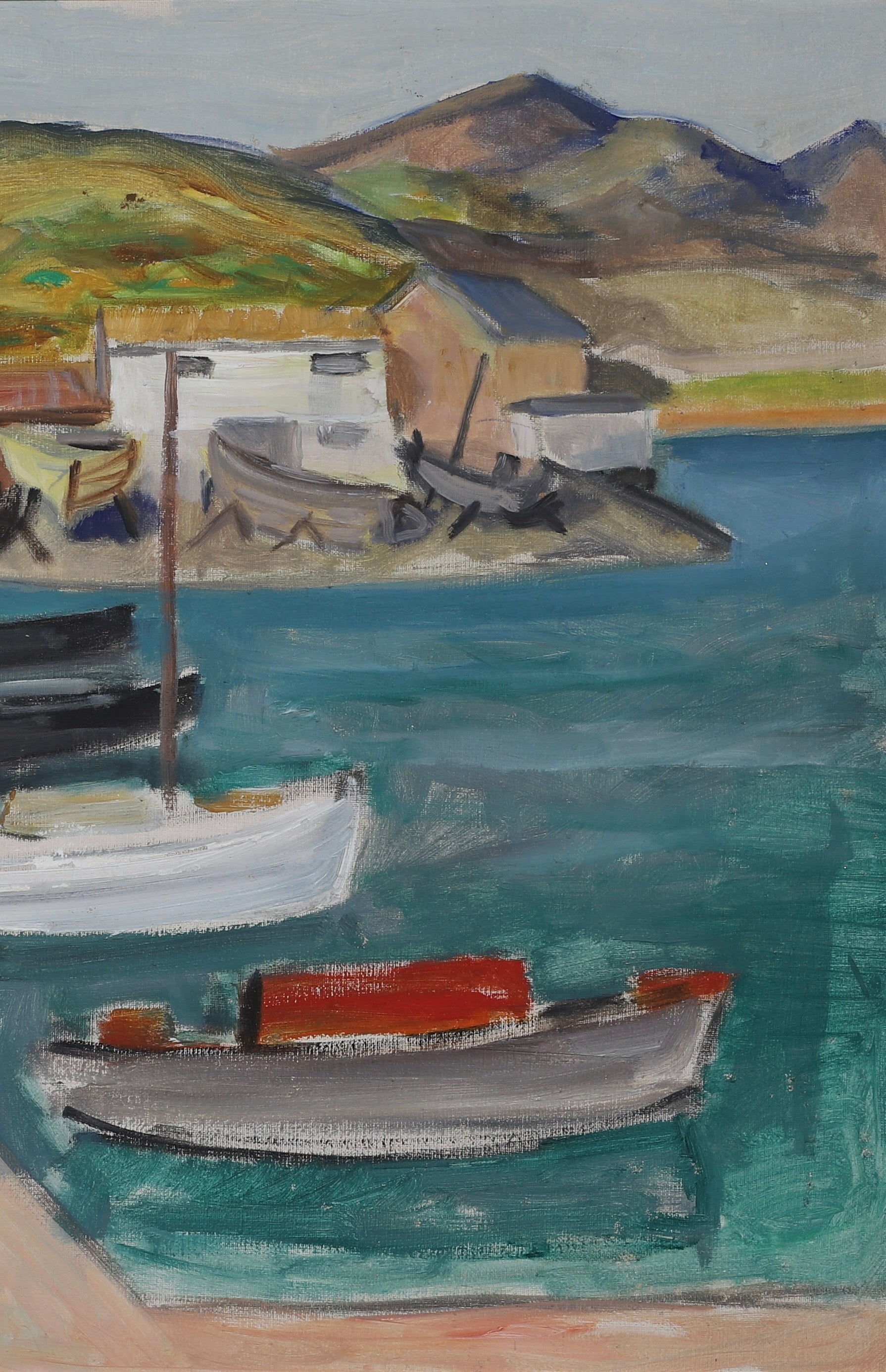 Oil Painting Vintage Mid Century From Sweden By GS Malm