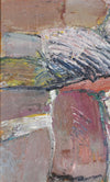Mid Century Abstract Landscape Oil Painting From Sweden