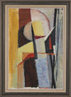 Mid Century Abstract Oil Painting From Sweden