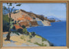 Mid Century Vintage Seascape Oil Painting By Stig Wernheden Sweden