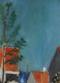 Load image into Gallery viewer, Mid Century Coastal Oil Painting from Sweden By S Storm 1957

