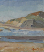 Mid Century Vintage Seascape Oil Painting From Sweden 1944