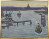 Vintage Mid Century Coastal Oil Painting By A Ivar Sweden