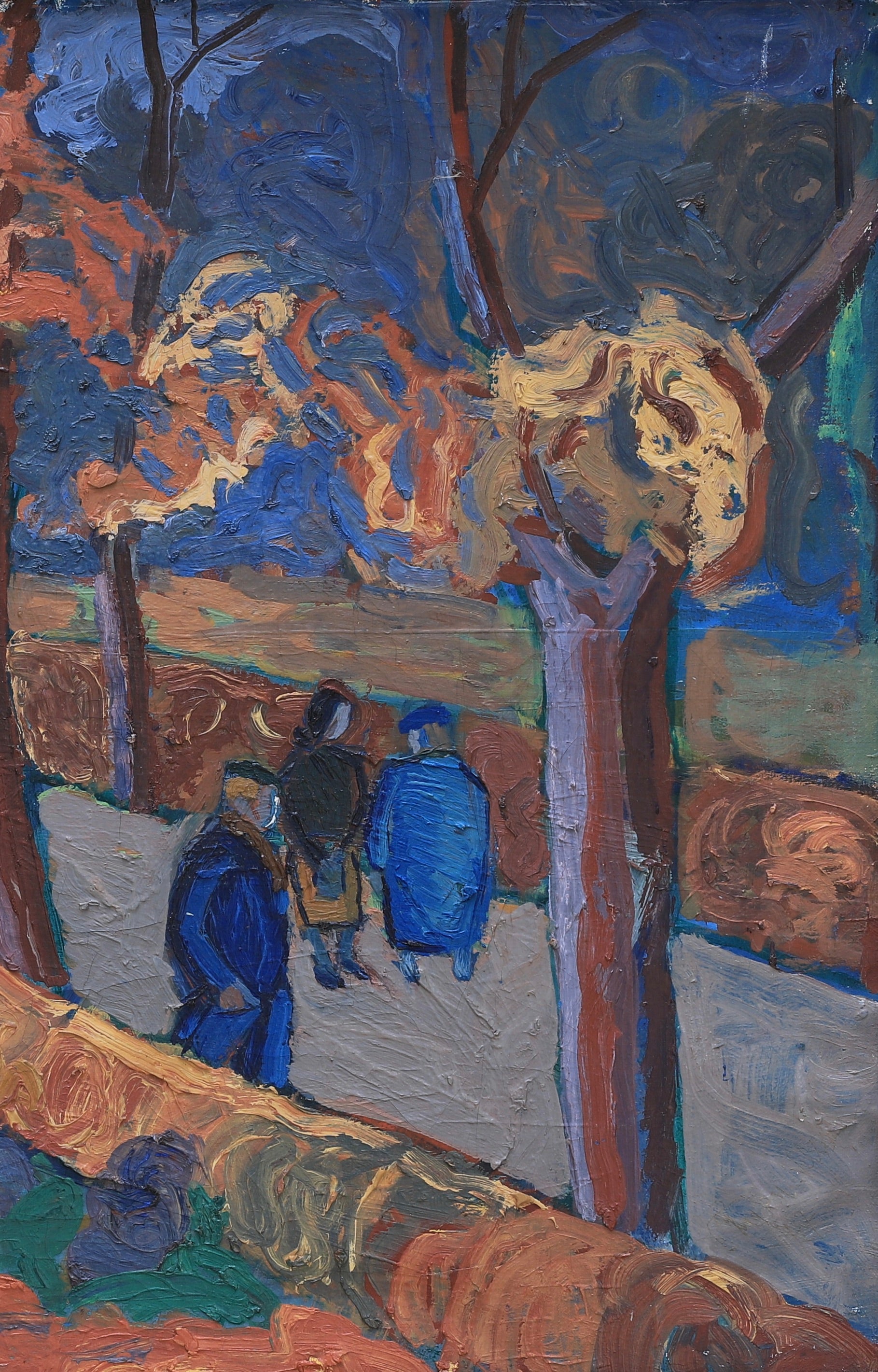 Vintage Mid Century Oil Painting From Sweden By Å Nilsson