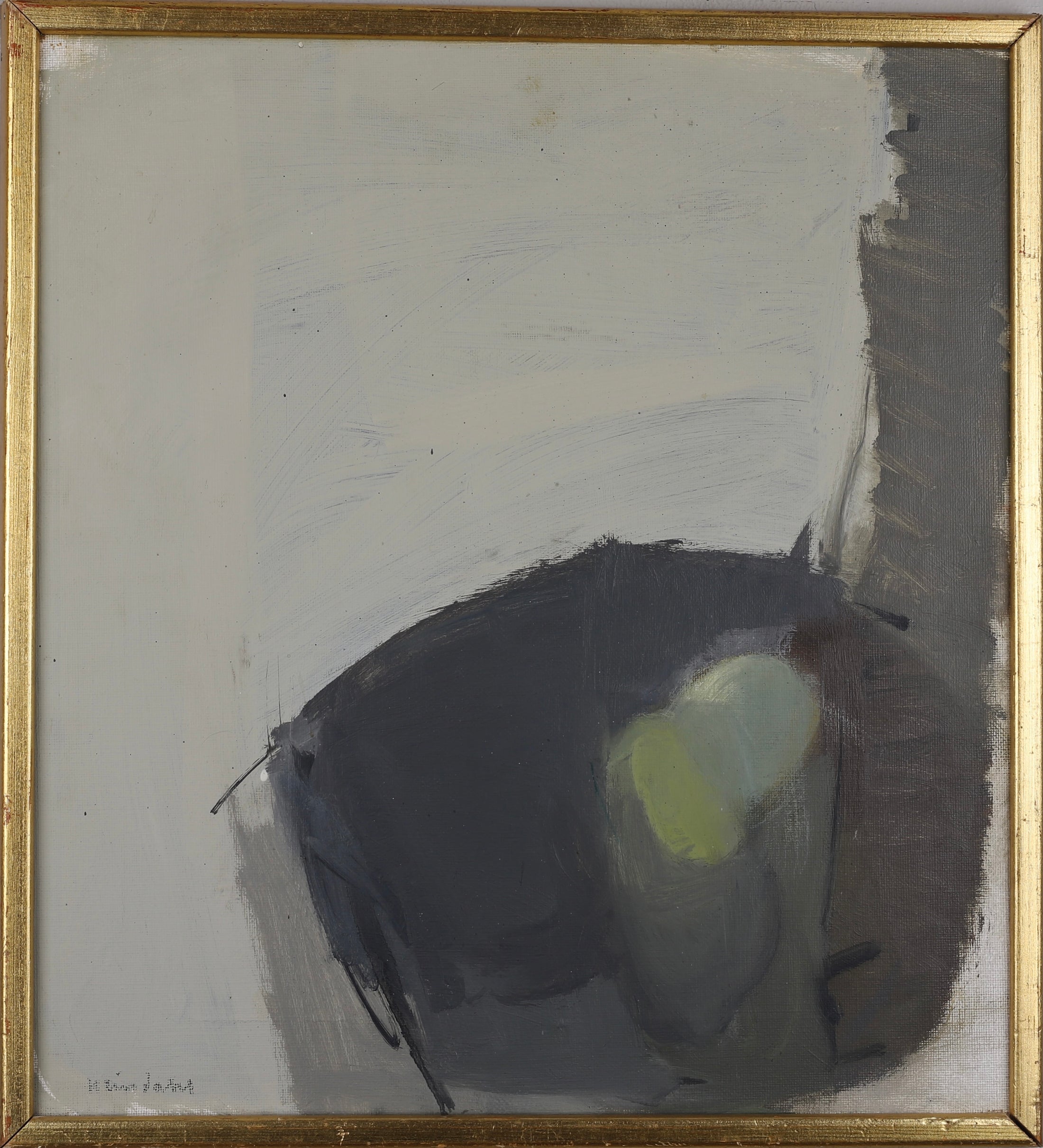 Mid Century Original Still Life Oil Painting By H Lindahl From Sweden