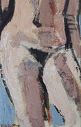 Load image into Gallery viewer, Vintage Mid Century Original Figure Painting By Eric Lundberg
