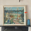 Vintage Original Landscape Oil Painting from Sweden by Eric With