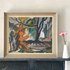 Colorful Vintage Original Landscape Oil Painting From Sweden