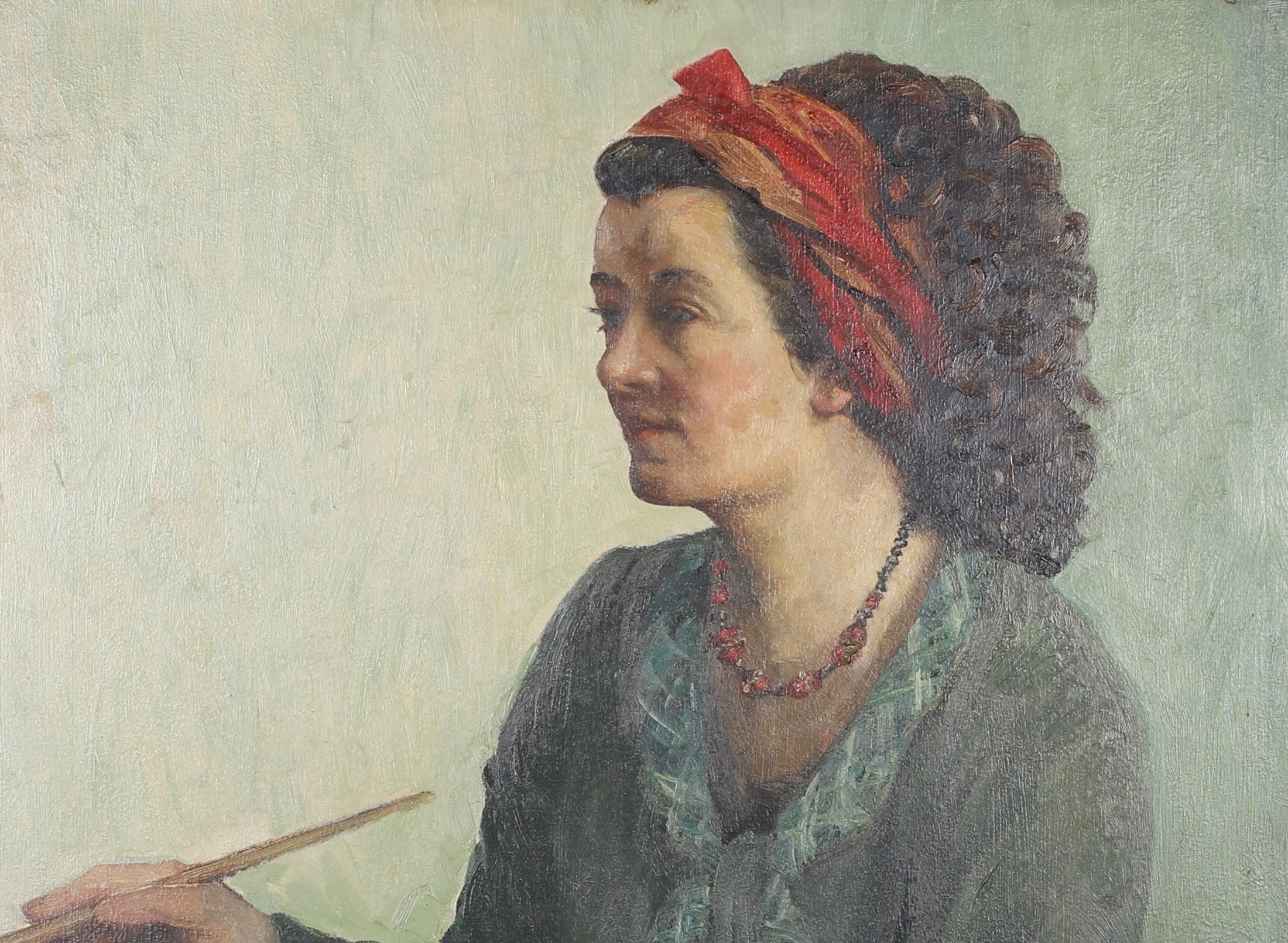 Vintage Artist Portrait By A Egnell Sweden