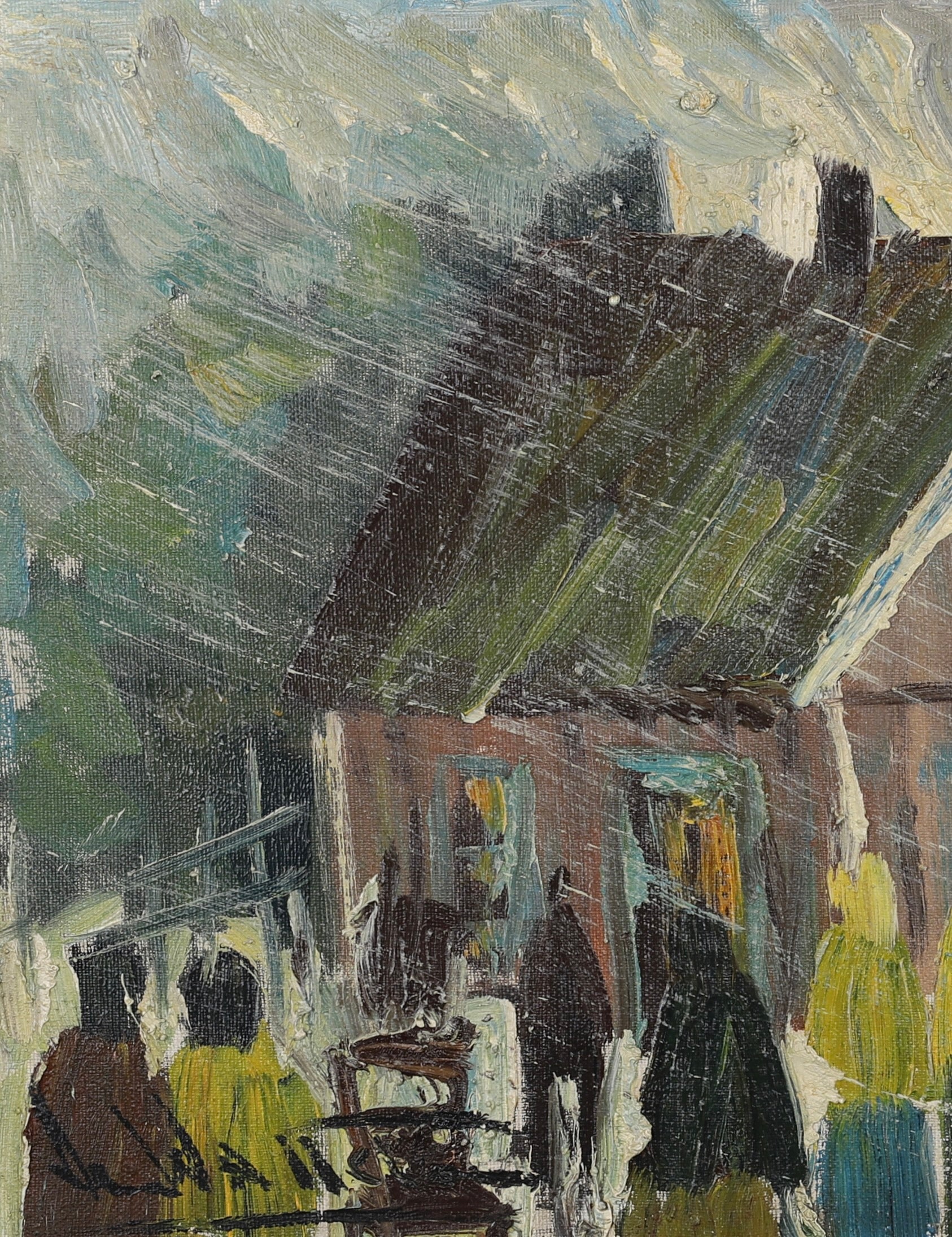 Original Vintage Oil Painting by A Wallsten from Sweden