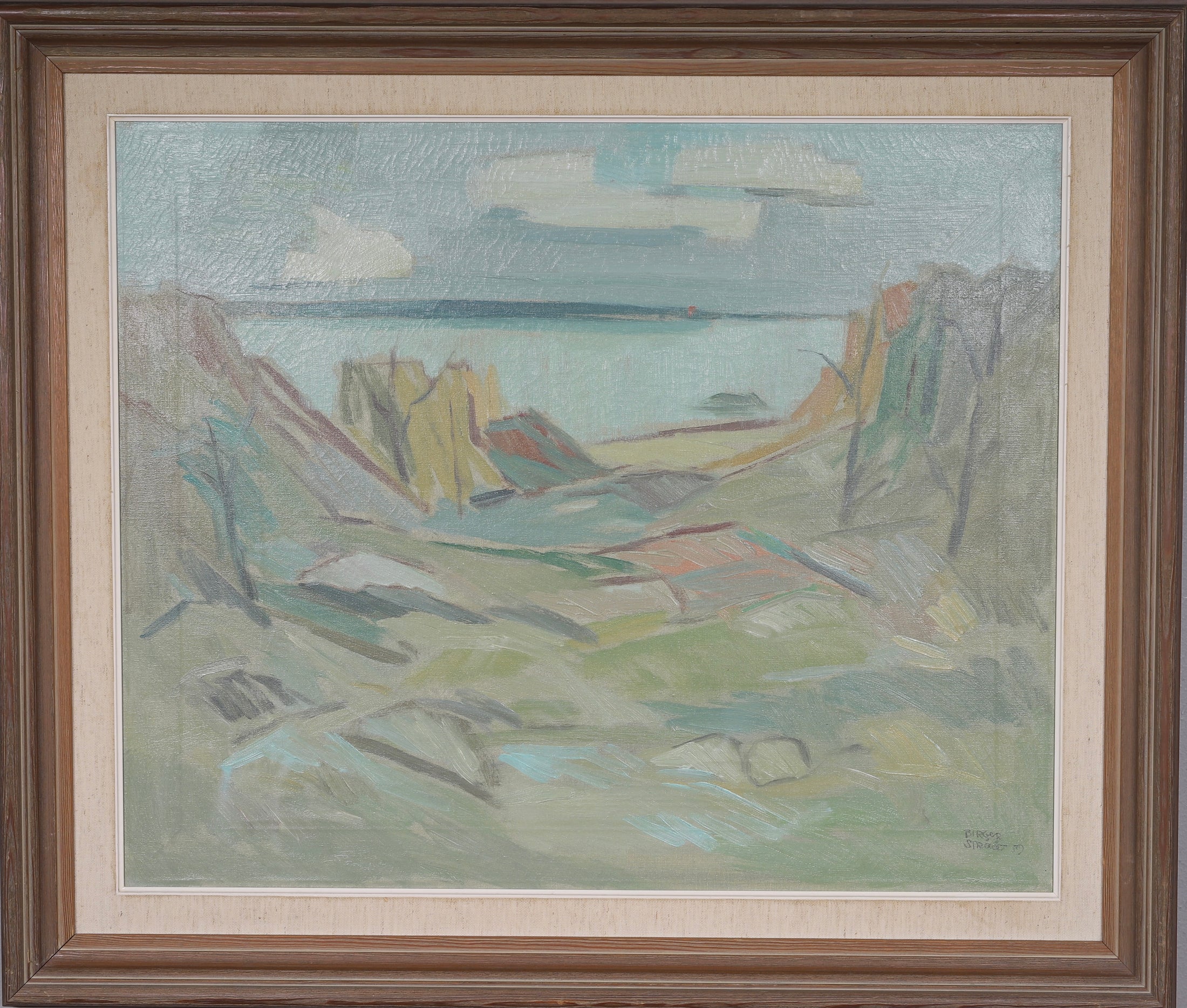 Original Oil Painting Vintage Mid Century From Sweden By B Strååt