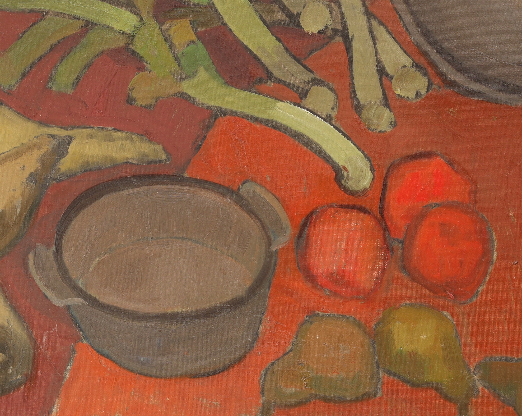 Large Vintage Mid Century Still Life From Sweden Vintage Art Room