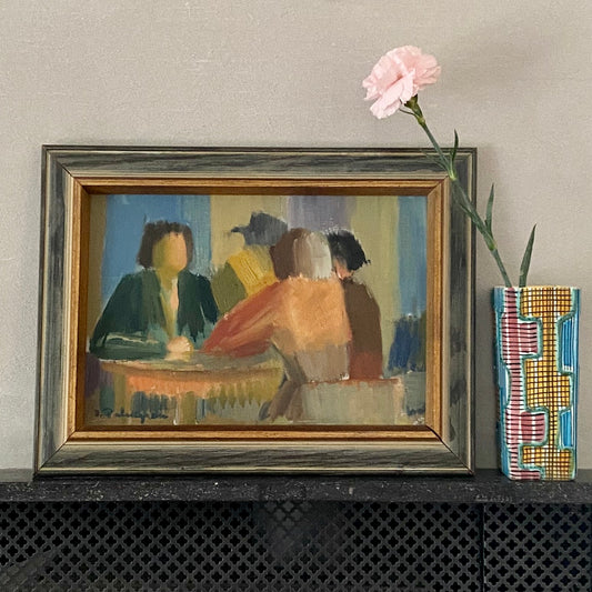 Vintage Oil Painting From Sweden By  B Palmgren