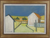 Mid Century Original Oil Painting From Sweden By C Hagberg 1956