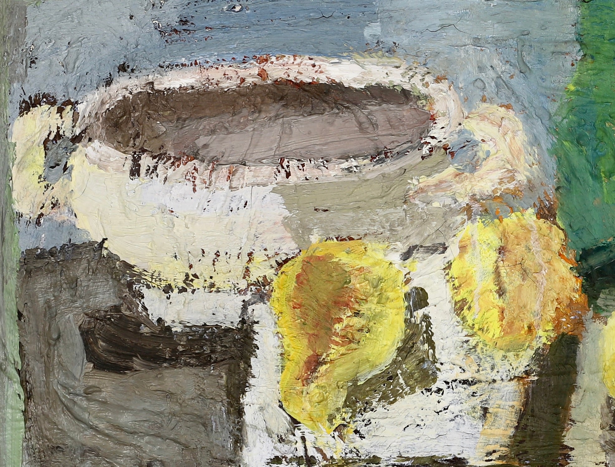 Vintage Art Still Life Mid Century Oil Painting From Sweden 1960