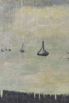 Mid Century Original Sailboat Oil Painting From Sweden