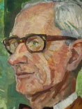 Load image into Gallery viewer, Original Vintage Portrait Oil Painting From Sweden by H Lindberg
