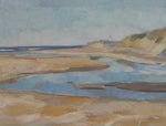 Mid Century Vintage Seascape Oil Painting From Sweden 1944