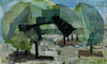 Load image into Gallery viewer, Vintage Art Room Mid Century Landscape Oil Painting By Harry Wichmann From Sweden
