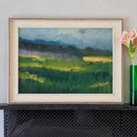 Mid Century Vintage Landscape Oil Painting By Nils Landelius Sweden